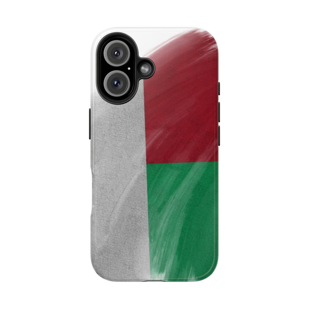 Coque robuste – Drapeau malgache en coups de pinceau