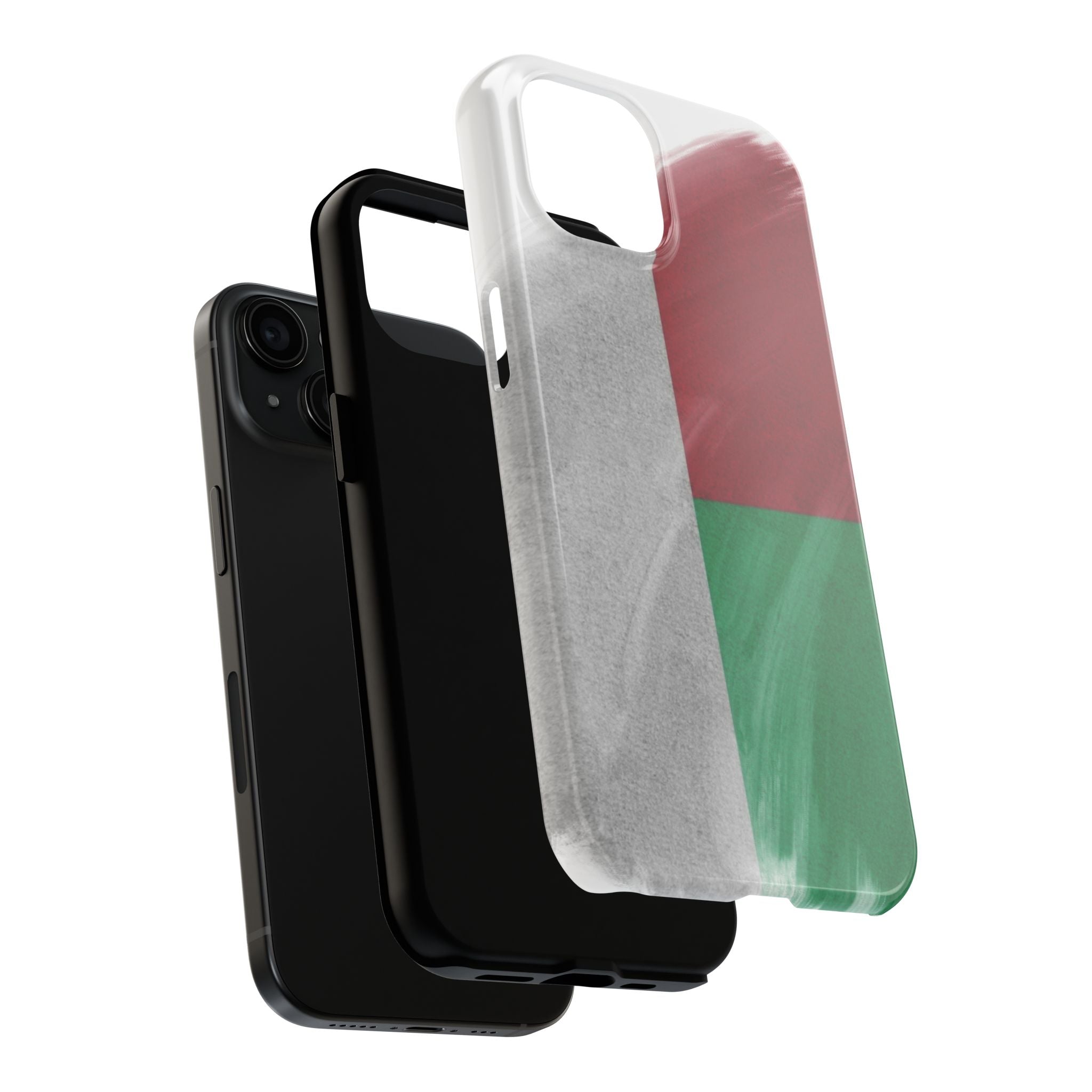 Coque robuste – Drapeau malgache en coups de pinceau