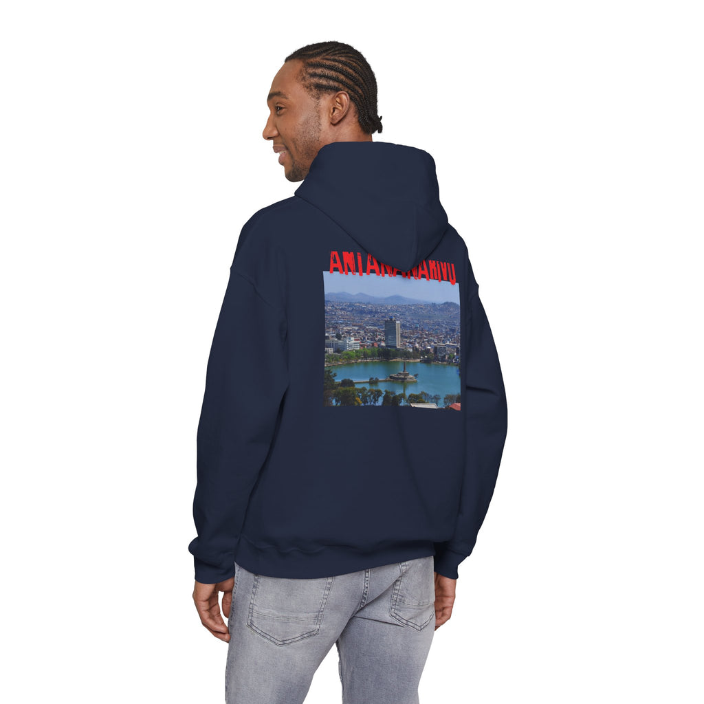 Sweat à capuche – Drapeau devant, Ville Antananarivo au dos