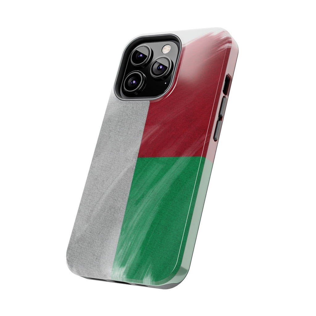 Coque robuste – Drapeau malgache en coups de pinceau