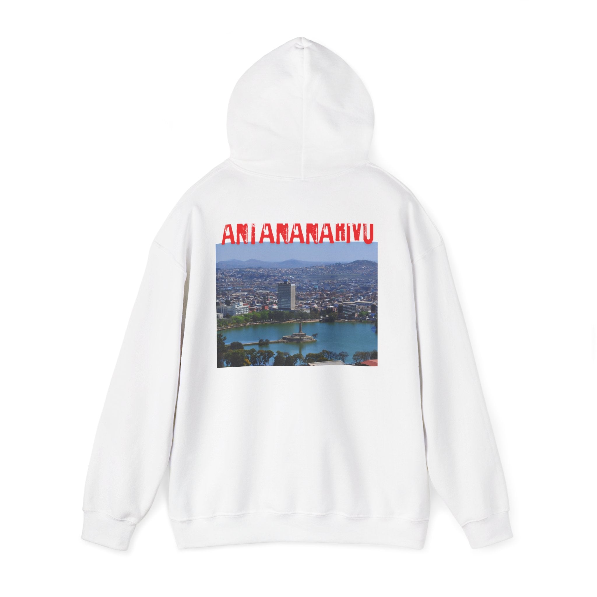 Sweat à capuche – Drapeau devant, Ville Antananarivo au dos