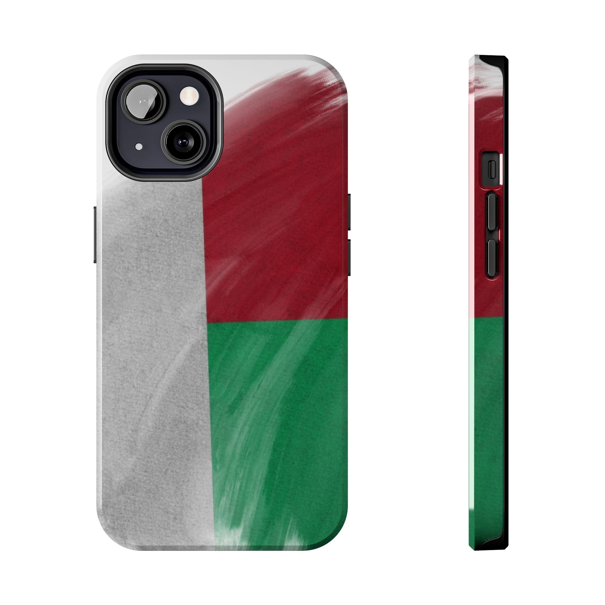 Coque robuste – Drapeau malgache en coups de pinceau