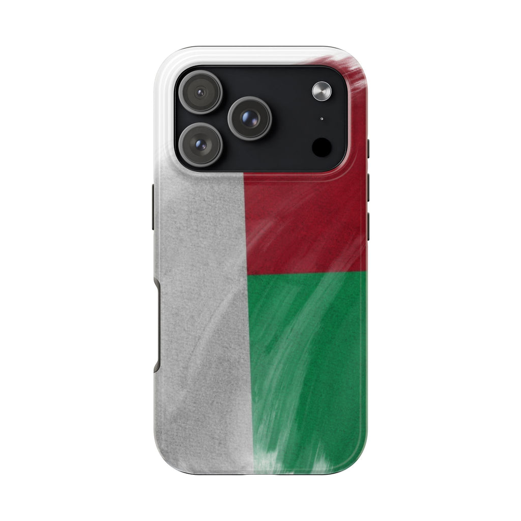 Coque robuste – Drapeau malgache en coups de pinceau
